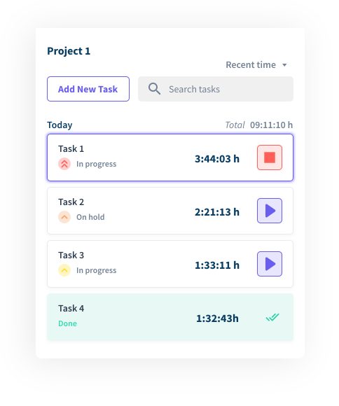 Worktrack timer